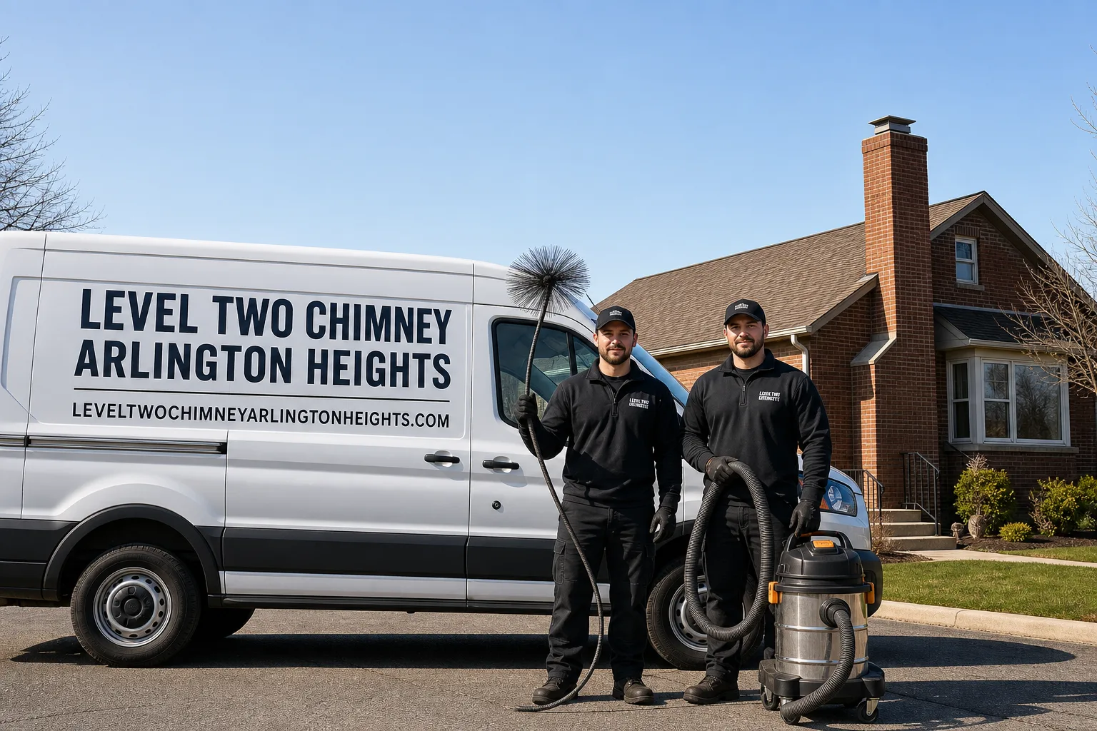 Level Two Chimney Arlington Heights chimney cleaning team